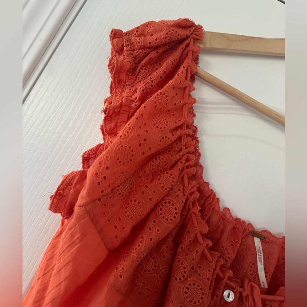 Free People Eyelet You A lot Crop - Picture 10 of 12